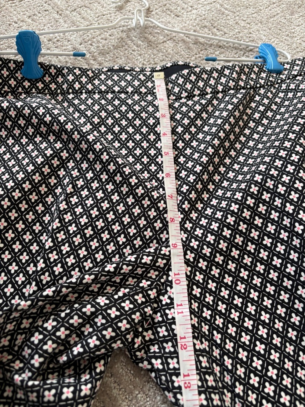 J. Jill Black and White Floral Geometric Pants EUC 🙌 - Picture 7 of 7